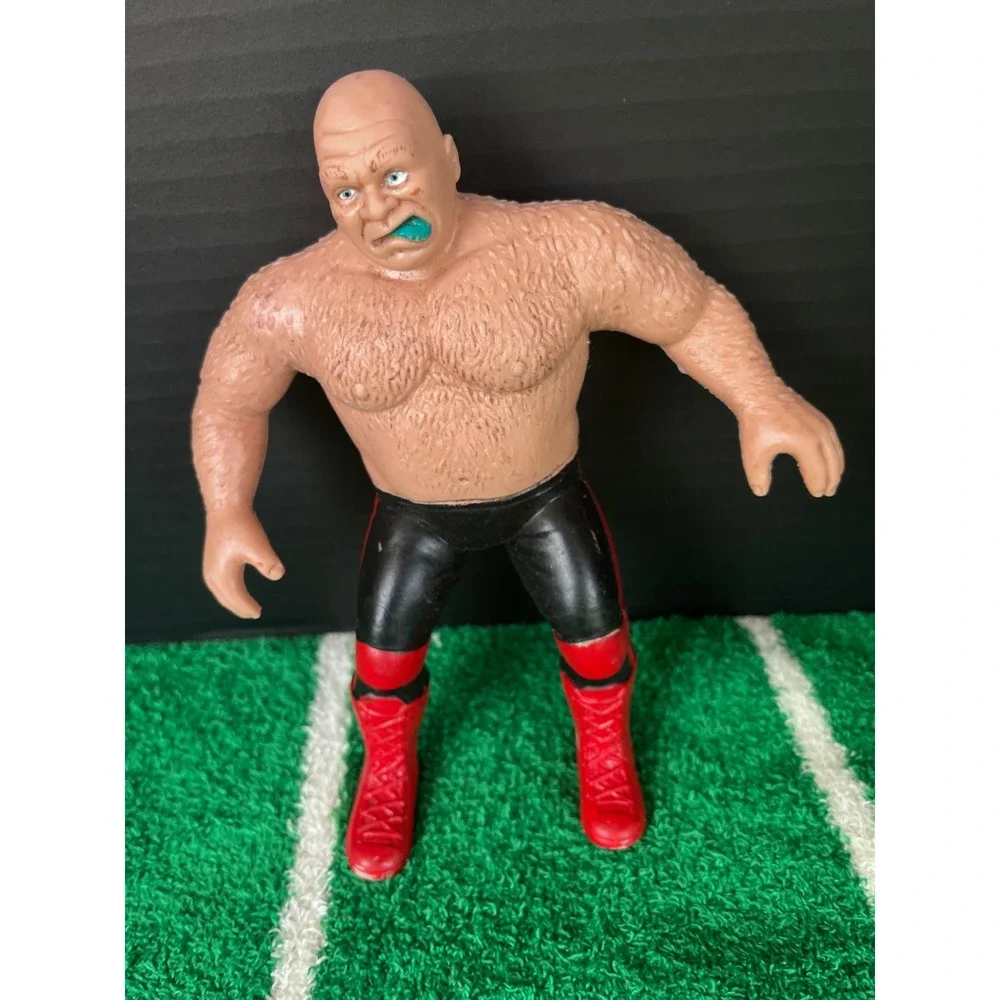 Vintage 1985 LJN WWF George The Animal Steele Wrestling Action Figure Rubber 8in